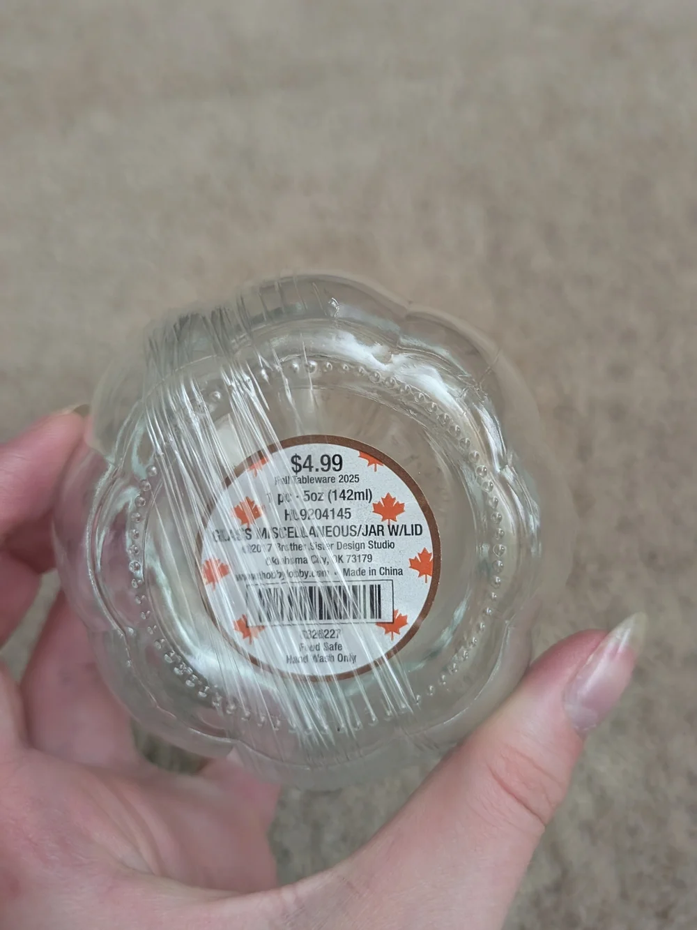 Clear Glass Lidded Candy Jar - Home Accents